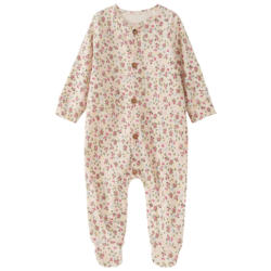 Baby Schlafanzug mit Blümchen-Allover