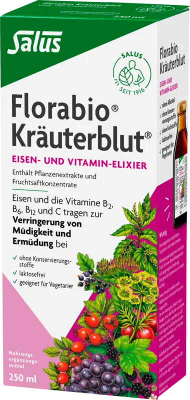 Florabio Kräuterblut-Saft Eisen- und Vitamin-Elixier