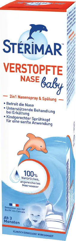 STÉRIMAR Verstopfte Nase Baby Nasenspray und Spülung