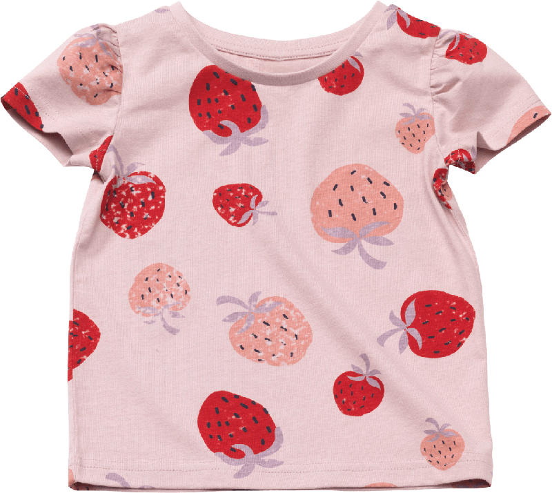 ALANA T-Shirt mit Erdbeeren-Muster, rosa, Gr. 92