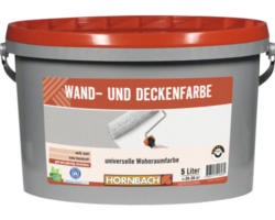 HORNBACH Wand- und Deckenfarbe konservierungsmittelfrei weiss 5 L