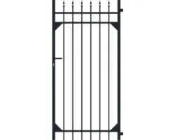 Einzeltor ALBERTS Columbus 96,5 x 180 cm schwarz