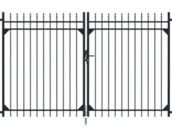 Doppeltor ALBERTS Columbus 200 x 180 cm schwarz