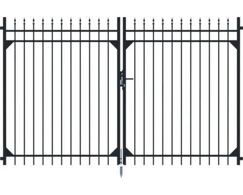 Doppeltor ALBERTS Columbus 200 x 180 cm schwarz