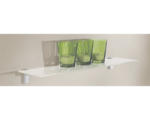 Hornbach Glas-Regalboden Square B 600 x T 200 x H 8 mm, weiß