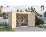 Hornbach Fahrradgarage, Gartenschrank Bertilo Fineline Rhombusprofil 207 x 103 x 143 cm natur