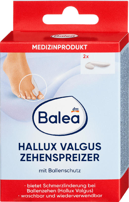 Balea Hallux Valgus Zehenspreizer mit Ballenschutz