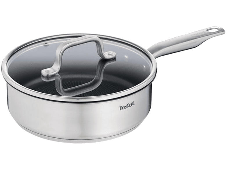 Tefal E49132 Virtuoso Schmorpfanne (Edelstahl, passend für alle Herdarten, 24 cm)