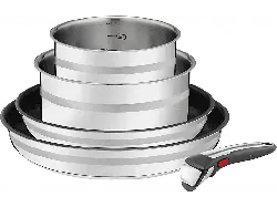 Tefal Jamie Oliver by Tefal Ingenio 5-teilig Topf- und Pfannenset (Edelstahl, passend für alle Herdarten, 28 cm)