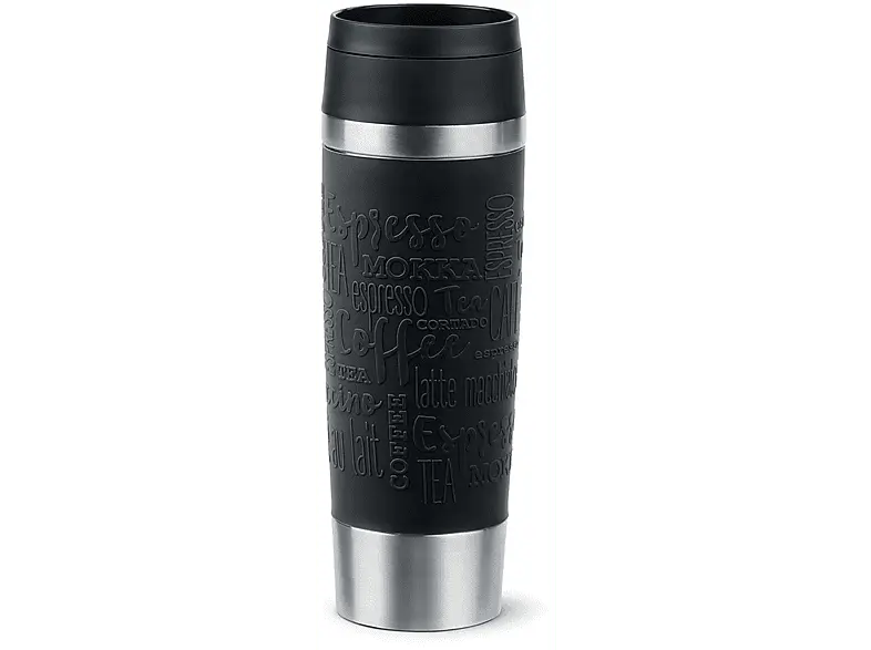 Emsa Travel Mug Classic Thermo-/Isolierbecher, 0.5l, Schwarz; Trinkflasche