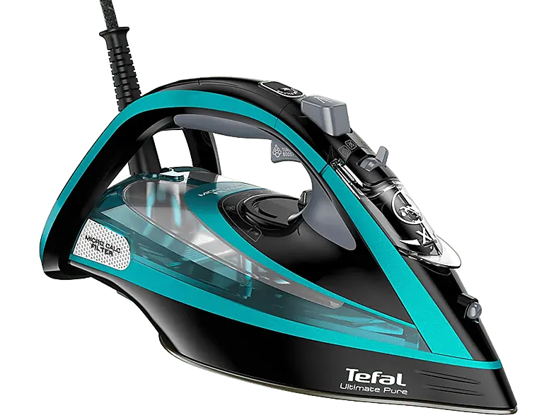 Tefal FV 9844 Dampfb&uuml;geleisen (3200 Watt, Schwarz, T&uuml;rkis)