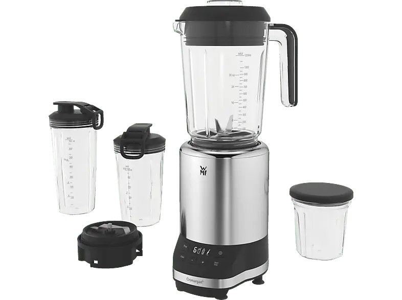 WMF 0416530011 Kult Pro Standmixer (Cromargan® matt, 1200 Watt, 1.2 Liter, 0.5 0.7 0.3 Liter)