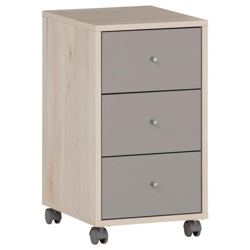 Rollcontainer Serie 400 Sandeiche Nachbildung grau B/H/T: ca. 32,6x59,7x39,1 cm