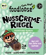 dm drogerie markt foodloose Schokoriegel Nusscreme Haselnuss-Kakao