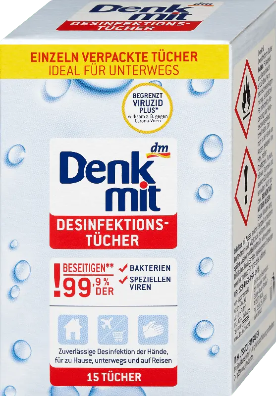Denkmit Hygiene-Tücher