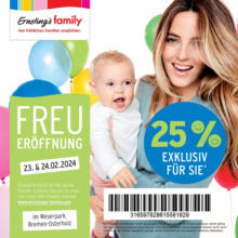 Ernsting's family: Freueröffnung im Weserpark