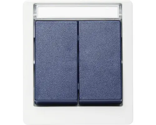 Serienschalter Roth Lange IP55 aufputz, grau/blau