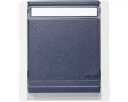 Steckdose Roth Lange IP55 aufputz, 1-fach, grau/blau