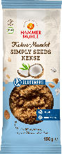 dm-drogerie markt Hammermühle Kokos-Mandel Kekse, Simply Seeds, glutenfrei - bis 31.03.2024