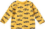 dm-drogerie markt ALANA Langarmshirt mit Auto-Muster, gelb, Gr. 104 - bis 31.03.2024