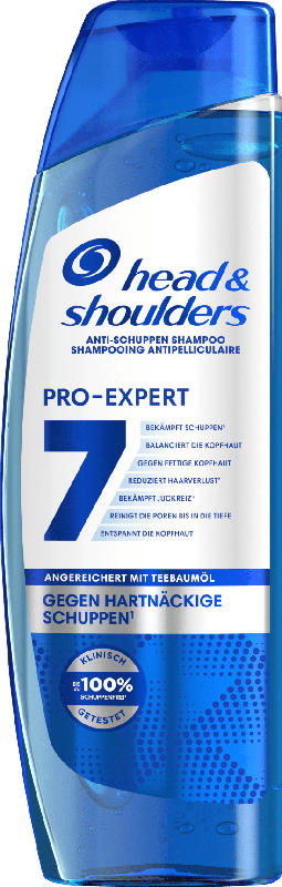 head&shoulders Shampoo Anti-Schuppen ProExpert 7 gegen hartnäckige Schuppen