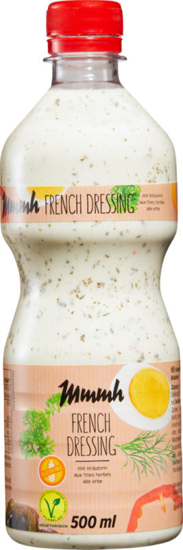 Mmmh French Dressing, aux fines herbes, 500 ml