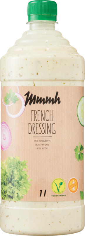 Mmmh French Dressing, aux herbes, 1 litre