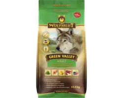 Hundefutter trocken WOLFSBLUT Green Valley Adult mit wertvollen Superfoods, getreidefrei, Glutenfrei 12,5 kg