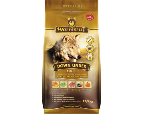 Hundefutter trocken WOLFSBLUT Down Under Adult mit wertvollen Superfoods, getreidefrei, Glutenfrei 12,5 kg