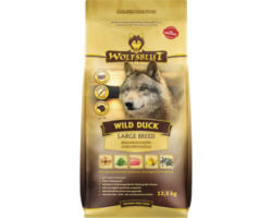 Hundefutter trocken WOLFSBLUT Wild Duck Large Breed mit wertvollen Superfoods, getreidefrei, Glutenfrei 12,5 kg