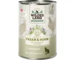 Hornbach Katzenfutter nass WILDES LAND Fasan und Huhn mit Cranberries mit wertvollen Superfoods, getreidefrei, Glutenfrei 400 g
