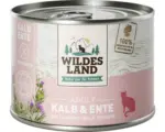 Hornbach Katzenfutter nass WILDES LAND Kalb und Ente mit Cranberries mit wertvollen Superfoods, getreidefrei, Glutenfrei 200 g