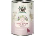 Hornbach Katzenfutter nass WILDES LAND Rind und Pute mit Cranberries mit wertvollen Superfoods, getreidefrei, Glutenfrei 400 g