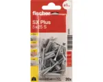 Hornbach Spreizdübel Fischer Befestigungssysteme SX Plus Ø 5 x 25 mm Kunststoff mit Schrauben, 20 Stück (567826)
