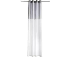 Ösenschal creme grau 140x245 cm