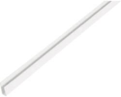 Abschlussprofil PVC weiß 15 x 6 x 1 mm 1,0 mm , 1 m