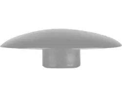 Abdeckkappe SW 4, 4 x 13 mm, Grau, Kunststoff, 100 Stück