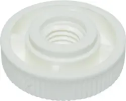 Rändelmutter flach Ø 8 mm Kunstsoff weiß, 50 Stück