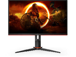 AOC Q27G2S/EU Gaming Monitor, 27 Zoll, WQHD, 165Hz, 1ms MPRT, IPS-Panel, 350cd, 131% sRGB, Schwarz/Rot