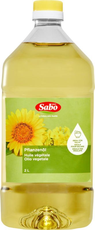 Huile végétale Sabo, 2 litres
