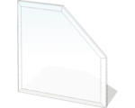 Hornbach Funkenschutzplatte Lienbacher Glas 5-eckig 110x110 cm mit Fase