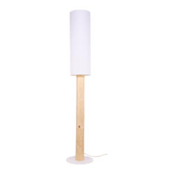 Lampadaire Eco Line, matériau composite, blanc/pin