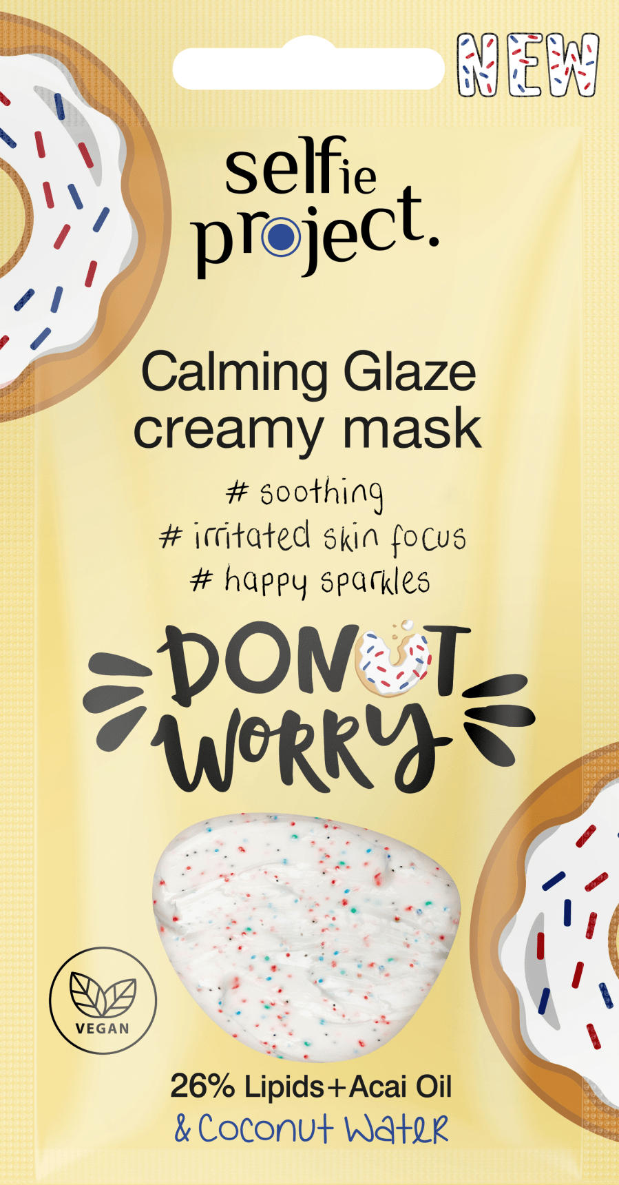 Selfie Project Gesichtsmaske Donut Worry Calming Glaze Wash-Off Mask