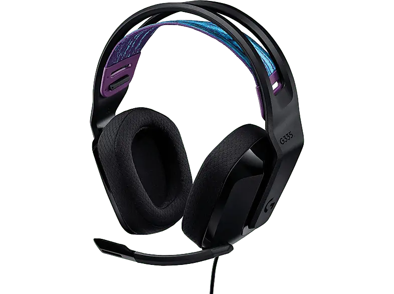 LOGITECH Gaming Headset G335, 40mm Treiber, 3.5mm Klinke, 36 Ohm, Over-Ear, Schwarz
