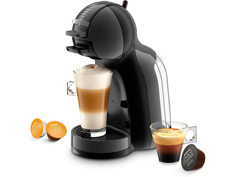 Krups KP1238.24AT Mini Me Kapselmaschine Schwarz & Anthrazit