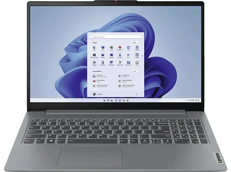 LENOVO IdeaPad Slim 3 15AMN8 Notebook 15,6 Zoll, Full-HD, AMD Ryzen™ 5 7520U, 8 GB RAM, 512 SSD, Windows 11 Home (64 Bit), Radeon™ 610M, Arctic Grey