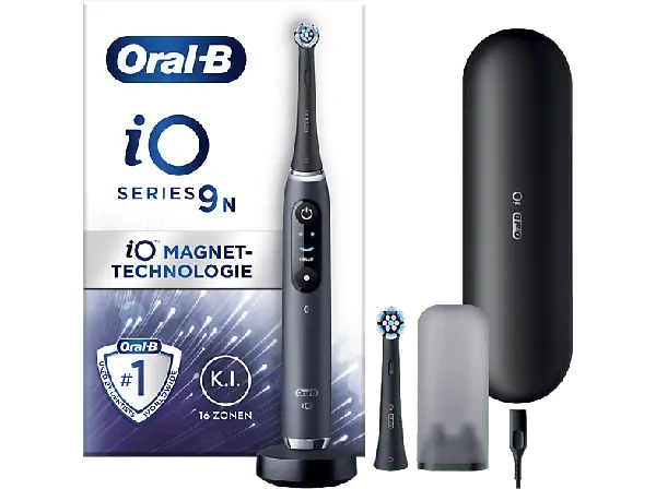 Oral-B iO Series 9N mit Reiseetui Elektrische Zahnb&uuml;rste Black Onyx