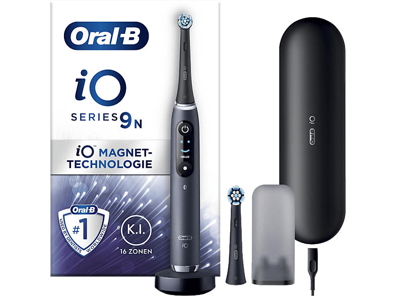 Oral-B iO Series 9N mit Reiseetui Elektrische Zahnbürste Black Onyx