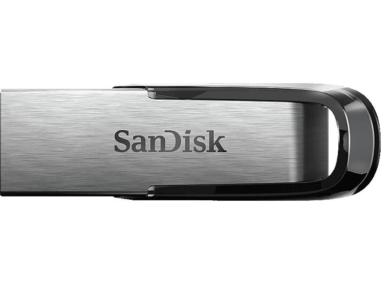 SanDisk 512GB USB Stick Ultra Flair, USB-A 3.0, R150MB/​s, Schwarz/Silber