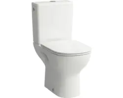 Standtiefspülklosett für Kombination Laufen Lua 2408.6 spülrandlos Abgang senkrecht weiß